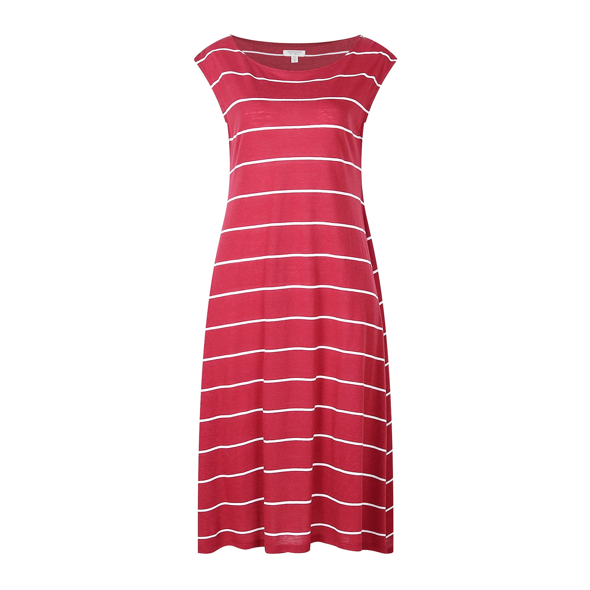 Richie House Women's Medium Style Striped Knit Dress RHW2573