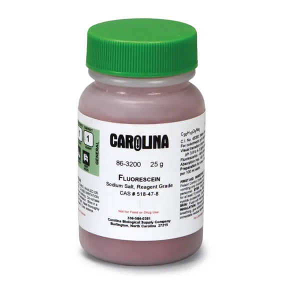 Carolina Biological Supply Company Fluorescein Sodium Salt, Reagent Grade, 25 g