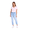 Icy Blush White, variant on Women's Double Band V-Neck T-Shirt, White, X-Large