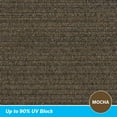thumbnail image 6 of Coolaroo Ready to Hang Outdoor Sun Shade Sail Triangle 90% UV Block Protection for Backyard, Garden, Patio, Playground, 11'10" Triangle, Mocha, 6 of 7
