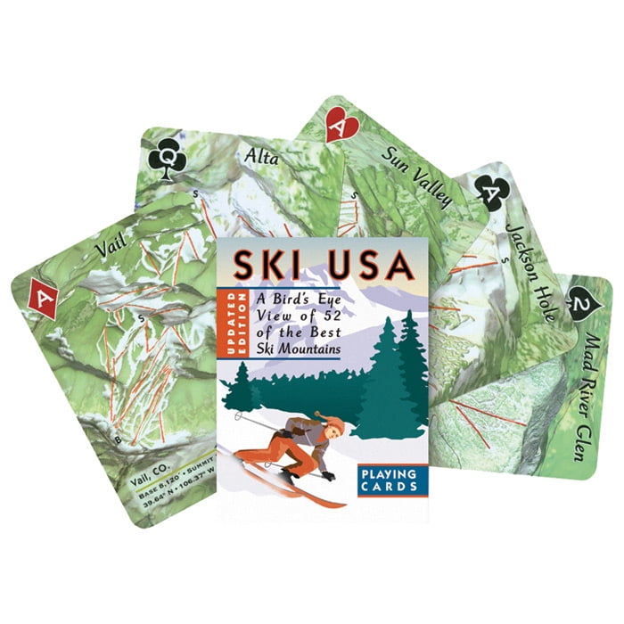 Ski Usa Poker Deck Inkstone Design Inc Walmart Com