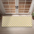 thumbnail image 2 of Yellow and White Checkerboard Pattern Door Rugs,Washable Non Slip Door Mats Indoor,Decorative Door Mats,Entry Mat Indoor for Entrance,Bedroom,Kitchen,Bathroom,16"x47", 2 of 6
