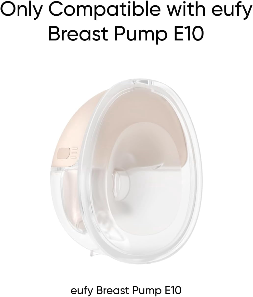 eufy Security Original 27mm Flange (2-Pack), Replacement Accessories for Wearable Breast Pump E10, Food-Grade Soft Silicone, Durable, Comfortable, Ergonomic Fit