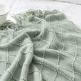 thumbnail image 3 of Battilo Sage Green Throw Blanket,Boho Bed Throws,Light Blue Blanket for Couch Spring Decor,50"x60", 3 of 8