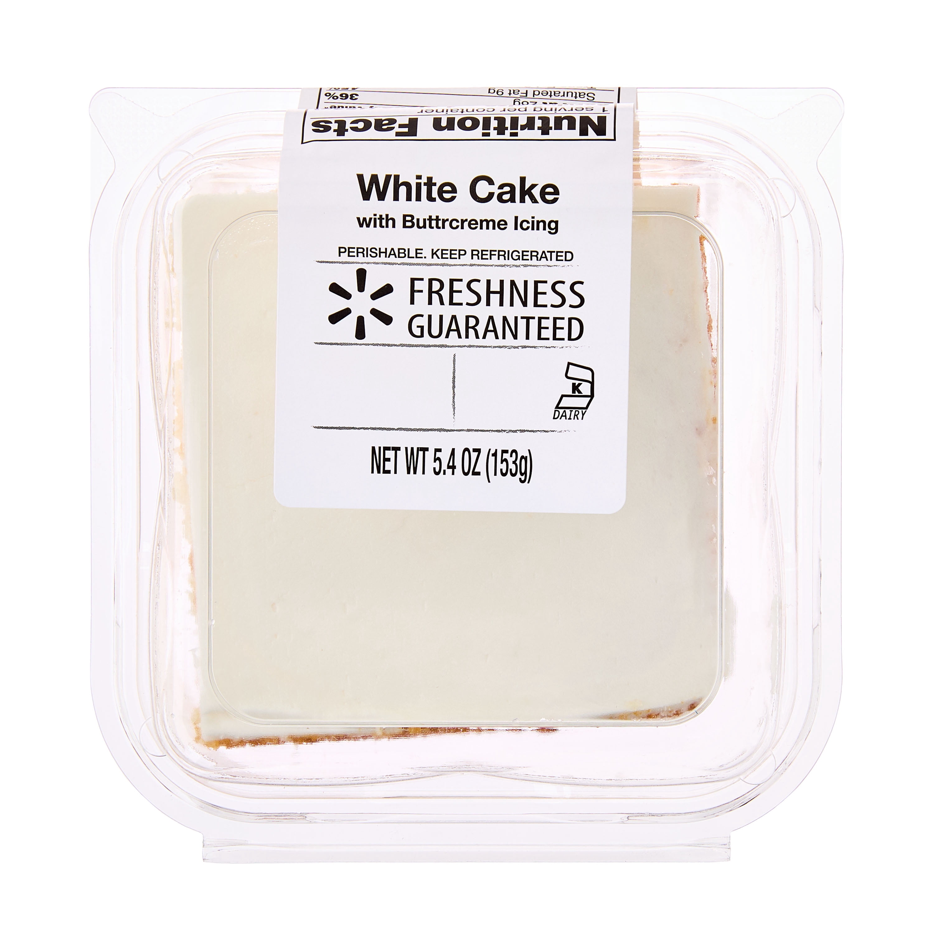 Freshness Guaranteed White Cake Slice, 5.4 oz (Refrigerated)