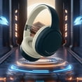 thumbnail image 2 of asxite Over Ear Headphones,Head Mounted Wireless Bluetooth Headphones Folding Sports Long Battery Life Music And Gaming Dark Blue, 2 of 4