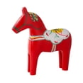 thumbnail image 1 of Estatua de caballo de madera, figura de animal, artesanía, escultura moderna para sala de estar rojo, 1 of 8