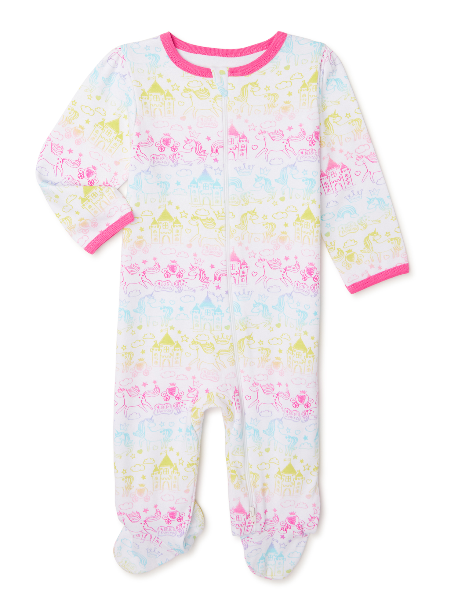 Wonder Nation Baby Girls Princess Sleep N Play, Sizes 0M9M