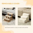 thumbnail image 4 of 3-Step Beige Pet Ramp for Sofa, Bed & Couch - Cozy Dog & Cat Stairs, 18" x 13.8" - Safe Access for Small Pets & Easy Cleaning, 4 of 7