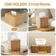 thumbnail image 4 of Water Hyacinth Wicker Rectangular Tissue Box Cover, 4 of 7