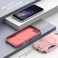 thumbnail image 5 of Allytechgroup Rugged Back Case for iPhone 16e, Compatible with MagSafe Full Body Protection Soft TPU Bumper Shockproof Anti-Scratch Magnetic Case with Kickstand for iPhone 16e, Pink, 5 of 7