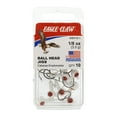 thumbnail image 2 of (2 pack) Eagle Claw Ball Head Fishing Jig, White with Red Eye, 1/8 oz., 10 Count, 2 of 6