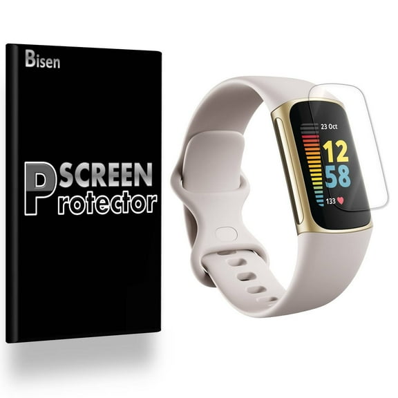 Fit For Fitbit Charge 6 [3-Pack BISEN] Screen Protector, Full Coverage, Edge-To-Edge Protection, HD Clear, Anti-Scratch, Anti-Shock