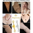 thumbnail image 6 of Magnetic Clasp Converter, Heart Design Lobster Clasps for Necklaces and Bracelets, Gold and Silver, 6 of 6