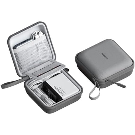 Hagibis Electronics Organizer Travel Case Cable Organizer Bag Pouch Portable Waterproof Carry Case for Cable Charger Power Bank SD Card Mouse USB Flash Disk (DPB01 Grey)
