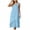 Light Blue, variant on YuXingFu Dresses for Women Maxi Crew Neck Plus Size Womens Dress Sleeveless Solid Color Long Casual Summer Purple S