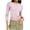 Pink-womens tops, variant on 3/4 Sleeve Tops for Women Tight Crew Neck Crop Top Slim Fit Three Quarter Sleeve Casual T Shirt