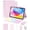 Light Pink, variant on Magnetic Keyboard Mouse Combo Folio with RGB Backlight Keypad & Pen Slot for iPad 10 / iPad 11 A16, iPad Air 4 / Air 5, iPad Air 11 M2/M3/M4,Yellow