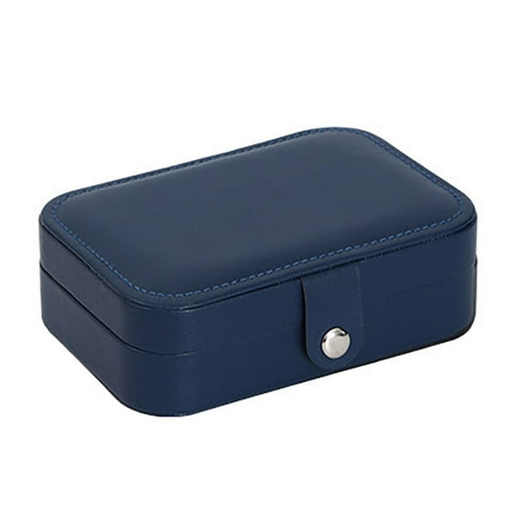 HEVIRGO Jewelry Storage Box Earring Necklace Holder Large Capacity Multiple Compartments Lightweight Portable Jewelry Organizer