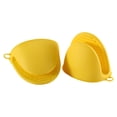 thumbnail image 6 of 1Pcs Thick Silicone Oven Mitts Heat Resistant Pot Holder,Cute Mini Pinch Grip Kitchen Gloves,Rubber Pot Holder for Air Fryer,Hot Pans & Baking(Yellow), 6 of 9