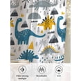thumbnail image 6 of Sheer Curtains 72 Inches Long, Cartoons Dinosaurs Semi Sheer Curtains Light Filtering Window Treatment, Cute Animals Palm Trees Mountains Privacy Voile Drapes for Living Room Bedroom 52x72 Inch, 6 of 7
