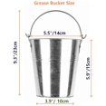 thumbnail image 4 of Drip Grease Bucket & 15-Pack Liners for Traeger 20/22/34, Pit Boss, etc Pellets Smoke (Silver 15), 4 of 11