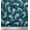 Oxford Blue, variant on Soimoi Cotton Duck Fabric Floral & Peacock Feather Print Fabric by the Yard 42 Inch Wide