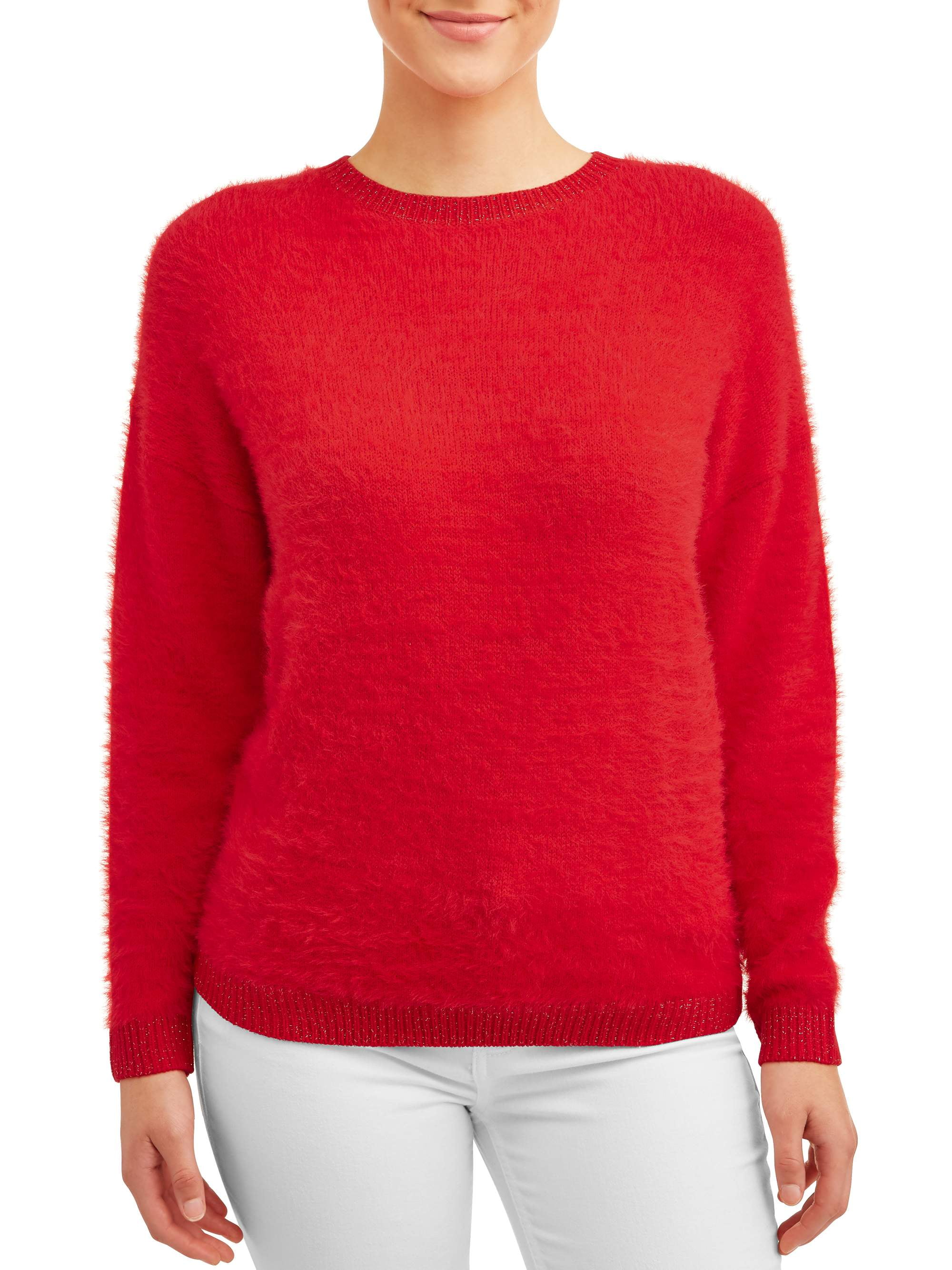 Eyelash Pullover Sweater - Walmart 