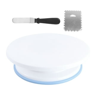  Cake Turntable Rotating Cake Decorating Supplies Kit Spinner  Stand Cake Scraper Smoother Icing Frosting Leveler Turn Table with  Stainless Steel Adjustable Bench Scraper Tool: Home & Kitchen