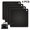 Black, variant on 4pcs food grade silicone square placemat honeycomb mat, waterproof and heat insulating table mat, high temperature and heat protection mat