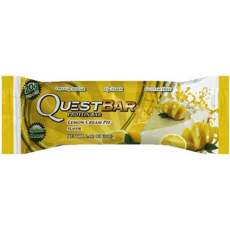 Quest Bar Lemon Cream Pie Bar de protéines, 2,12 oz (paquet de 12)