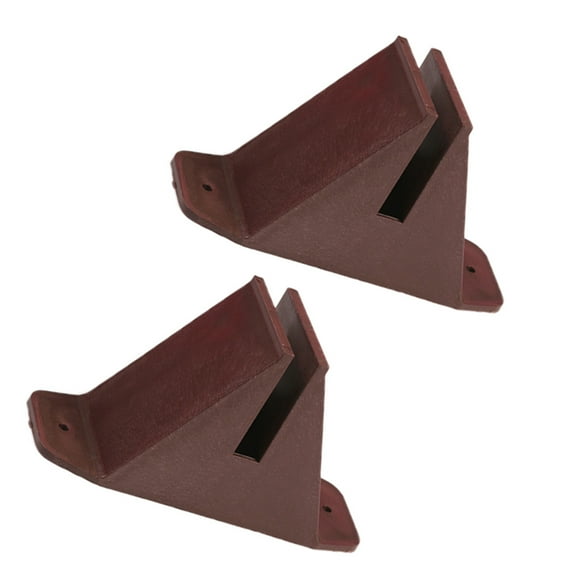 FRCOLOR 2pcs Garden Fence Post Holder Plastic Fence Base Stand Garden Anti-Tipping Support Holder Fence Stake Base Raised Gate Support for Garden Accessories