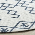 thumbnail image 3 of SAFAVIEH Cedar Brook Jamison Geometric Cotton Area Rug, Ivory/Navy, 6' x 6' Round, 3 of 6