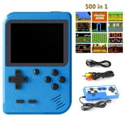 Odorsin Handheld Video Game Console with 500 Classic Games, Blue