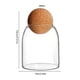 thumbnail image 2 of Tarro de cristal transparente Vankin con tapa hermética de madera para té, café, especias y dulces, capacidad de 1000 ml., 2 of 8