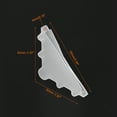 thumbnail image 2 of Uxcell 20Pack Corner Protectors 4x65mm Plastic Triangle Corner Guards Cushion, White, 2 of 6