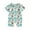 Green, variant on Musuos Baby Jumpsuit Western Clothes, 3 6 12 18M Summer Short Sleeve Crew Neck Cartoon Print Romper