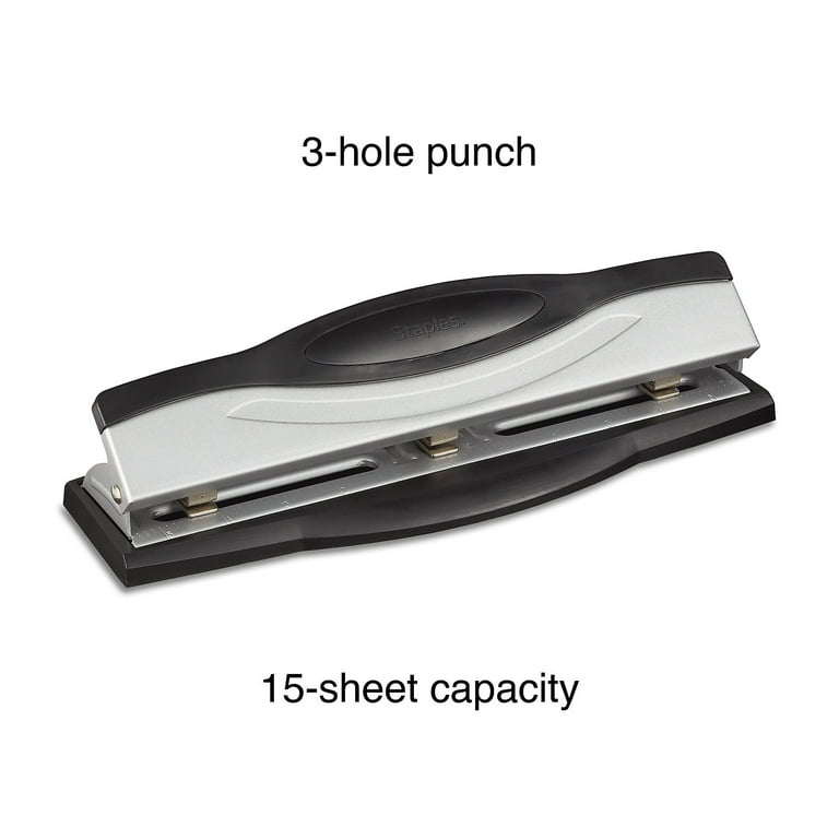 Craftinova Handle Punch ?3 Pack, 1/4 inch of Hole Handheld Puncher ?with Soft Grip Handles , w/ 6 Sheet Capacity, Perfect for Home Office School