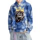 thumbnail image 5 of Sudadera con capucha holgada con cordón y bolsillos con estampado de león 3D unisex única (L), 5 of 8