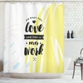 thumbnail image 1 of Ambesonne Saying Shower Curtain, Retro Memphis Pattern Phrase, 69"Wx70"L, Multicolor, 1 of 3