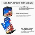 clearance-hcnuuo-christmas-kitchenware-printed-oven-gloves-heat