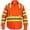 Orange, variant on Premium Class 3 High Visibility Hi Vis Safety Shirt - Full Sleeve - 65%C35%N - 6 oz (X-Large, Bright Orange)