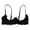 Black, variant on Bras for Women Full Coverage 1/4 Cup Underwire Lace See Through Balconette Padded Lingerie Shelf Tops Comfortable Push Up Bra