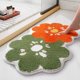 thumbnail image 4 of Alfombra de baño ultra absorbente, de microfibra gruesa y resistente, esponjosa, lavable a máquina, antideslizante, para baño, dormitorio y entrada de puerta (naranja), 4 of 5