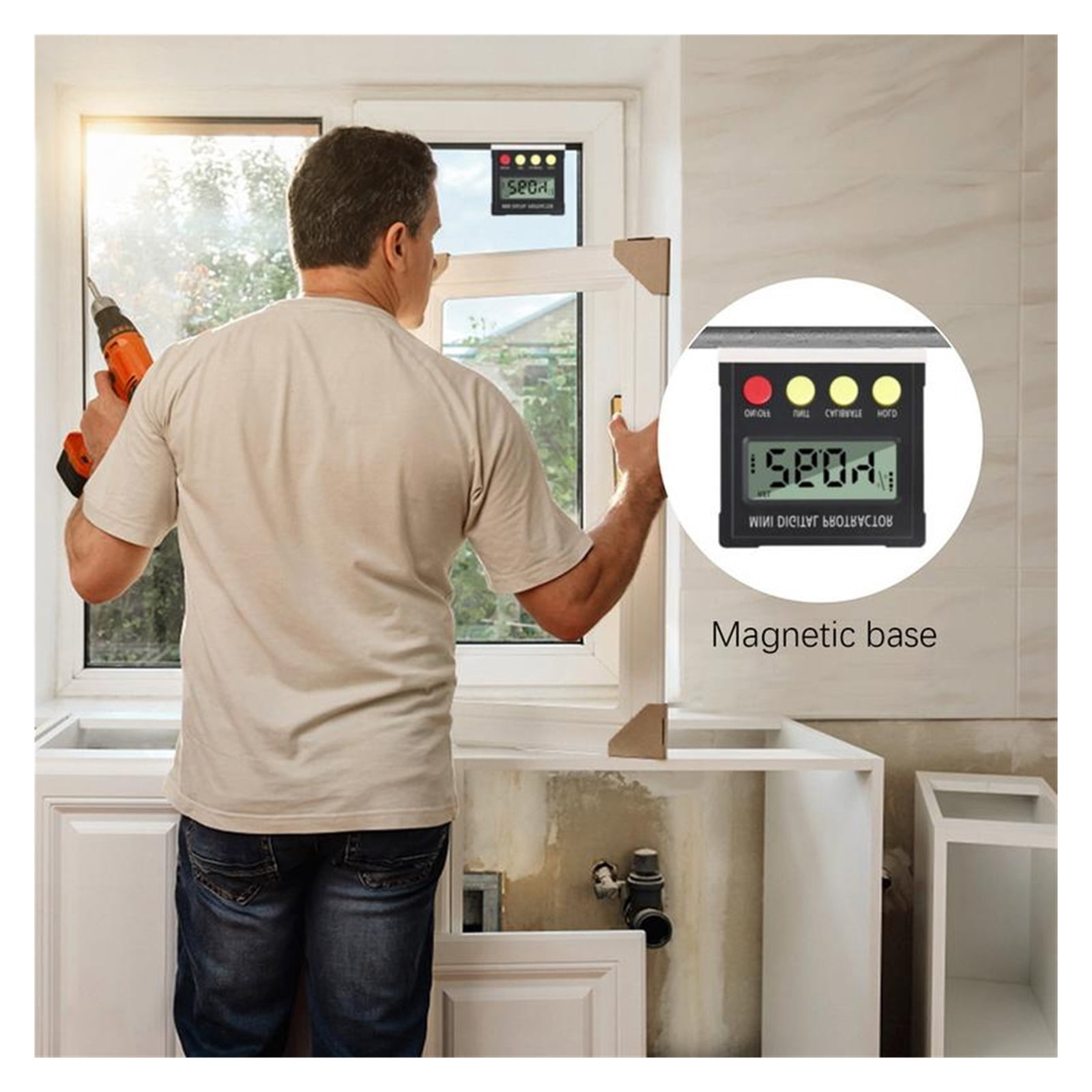 Digital Levels Electronic Levels Magnetic Angle Finder Battery Operated Machinist Tools ,Water-Proof & Dust Resistant