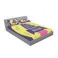 thumbnail image 3 of Love Bedding Set with Sheet & Covers, Rocket Goes to the Space I Love You to the Moon and Back Words Stars Design, Printed Bedroom Decor 2 Shams, 4 Sizes, Yellow Indigo, by Ambesonne, 3 of 3