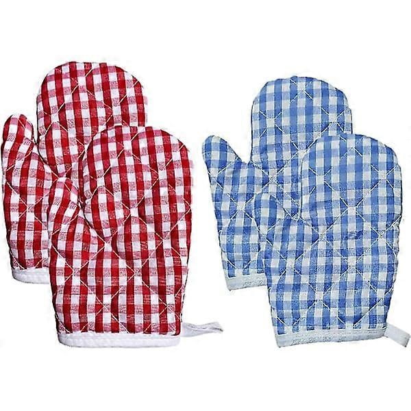 Chef Pinch Glove 4-pack Anti-Scalding Gloves Kids Kitchen Gloves Insulation Thickened Oven