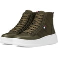 thumbnail image 2 of Tommy Hilfiger GEMMY High Top Sneaker Green Lace Up Rounded Toe Walking Booties (Army Green, 9), 2 of 6