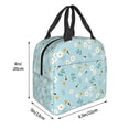 thumbnail image 3 of Honeii Bee Flower Print Lunch Bag Women, Lunch Box Lunch Bag for Women Adult Men, Small Leakproof Cute Lunch Tote Large Capacity Reusable, 3 of 8
