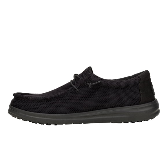 HEYDUDE Wally Work CE Black Size 9, Men’s Shoes, Men's Slip-on Loafers, Comfortable & Light-Weight